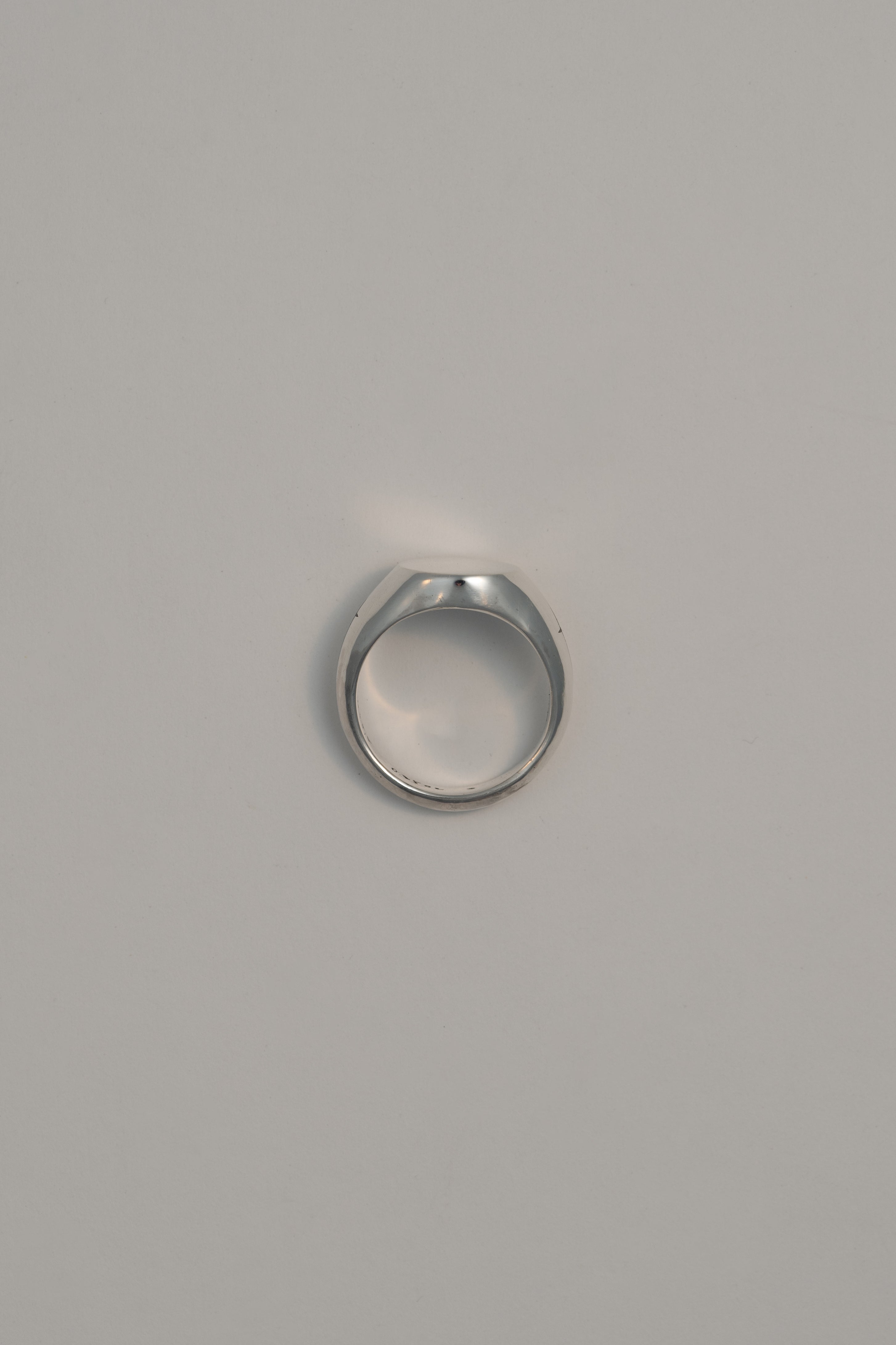 Cross Round Signet Ring, US 5.5